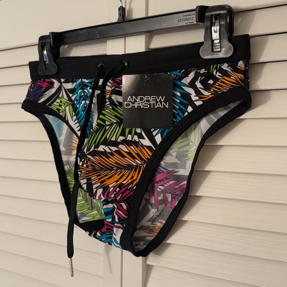Andrew Christian Swim Brief--Tropical - Picture 1 of 3